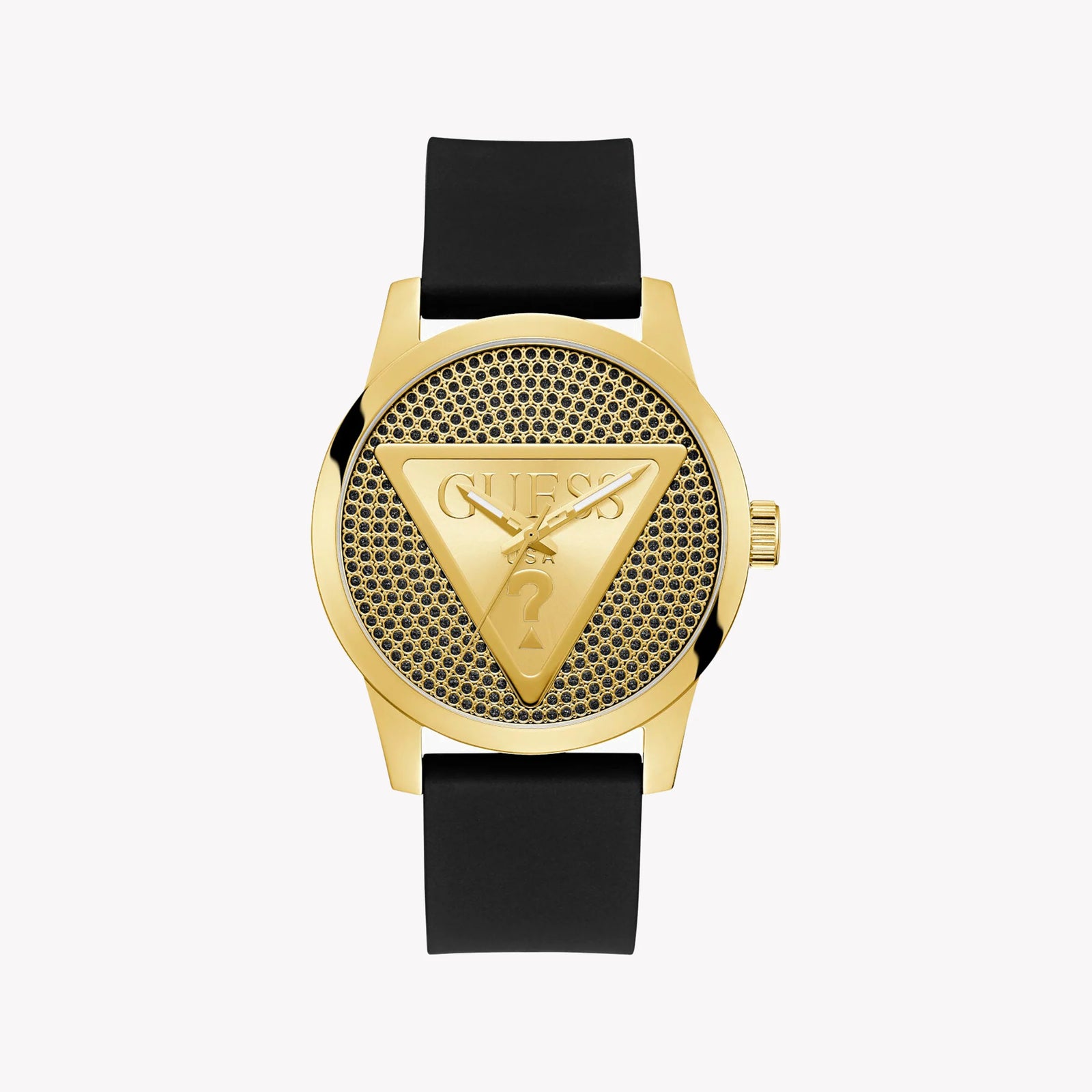 Guess Men's Gold Watch, Black Band | Gw0916g1 by i-watch