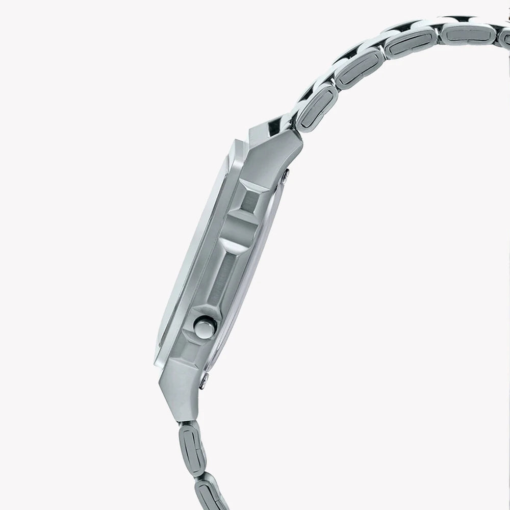 Casio Unisex Stainless Steel Watch, Mother Of Pearl Dial | A1000d Casio Unisex Stainless Steel Watch, Mother Of Pearl Dial | A1000d