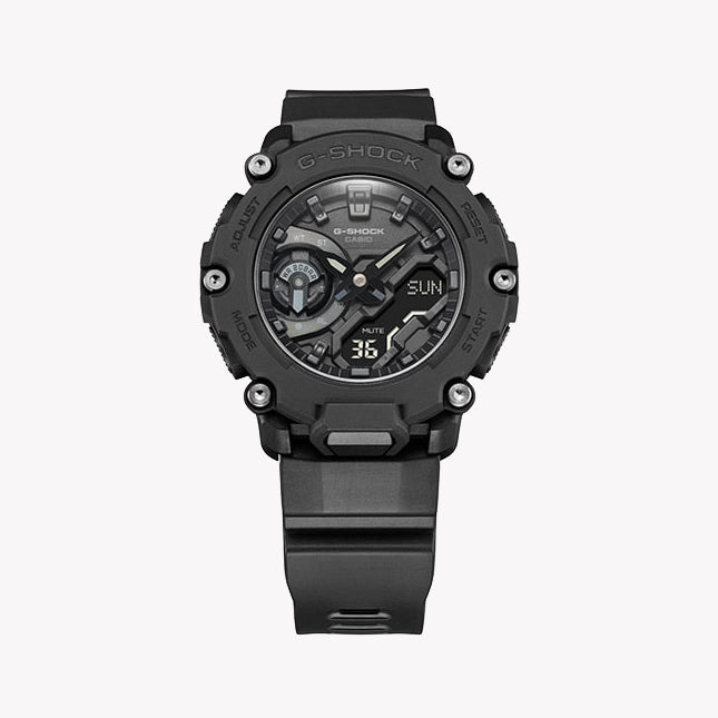 جي شوك GA-2200BB-1ADR ADVENTURE READY - ساعة توقيت سوداء متينة للرجال