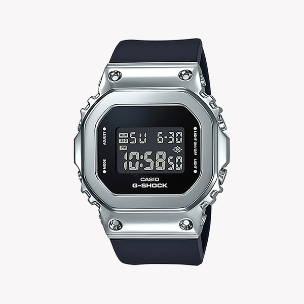 Casio G-Shock Gm-S5600-1dr - Slim Silver Spectrum Women's Watch With Black Resin BAnd and Striking Silver Case by i-watch
