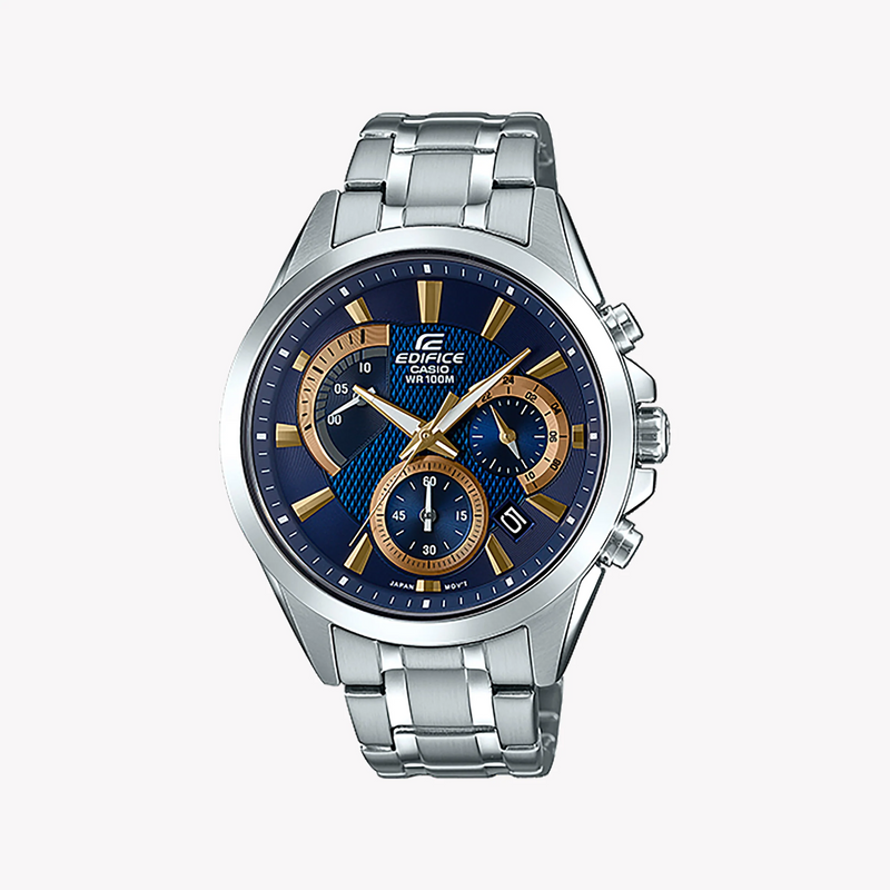 Casio Edifice Efv-580d-2avudf - Blue Dial Men's Stainless Steel Watch For Adventure & Elegance by i-watch