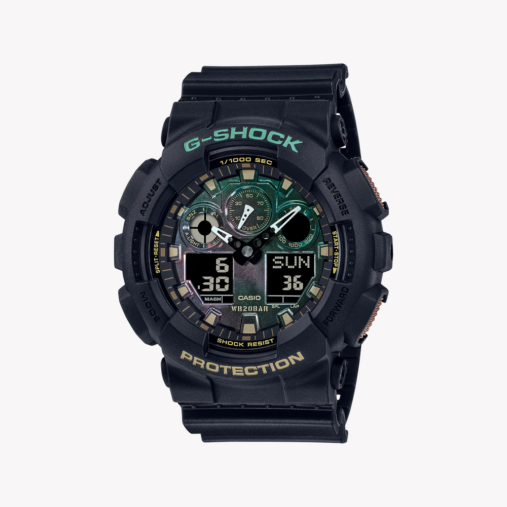 G-Shock Men's Black Resin Watch, Digital Dial | Ga-100rc-1adr by i-watch