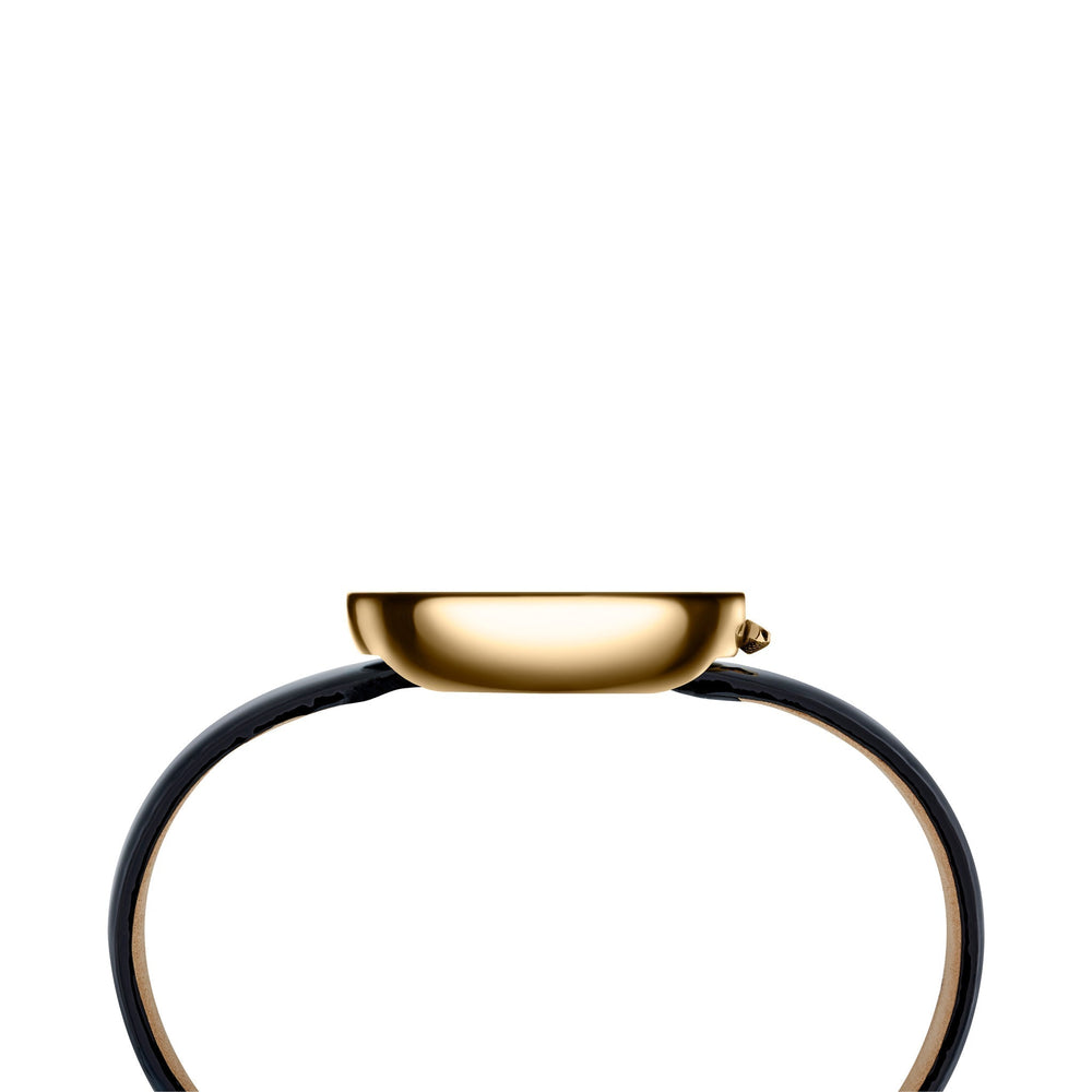Pierre Cardin Women's Watch With Gold Stainless Steel Case And Black Leather Band by i-watch