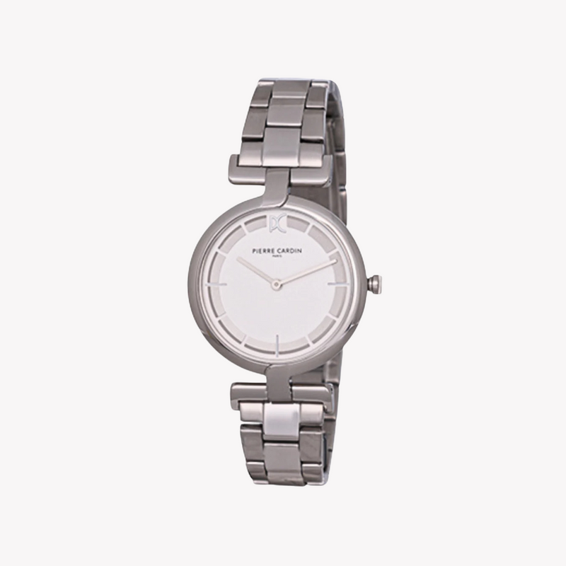 Pierre Cardin Women's Silver Watch, White Dial | Cmd.3534 by i-watch
