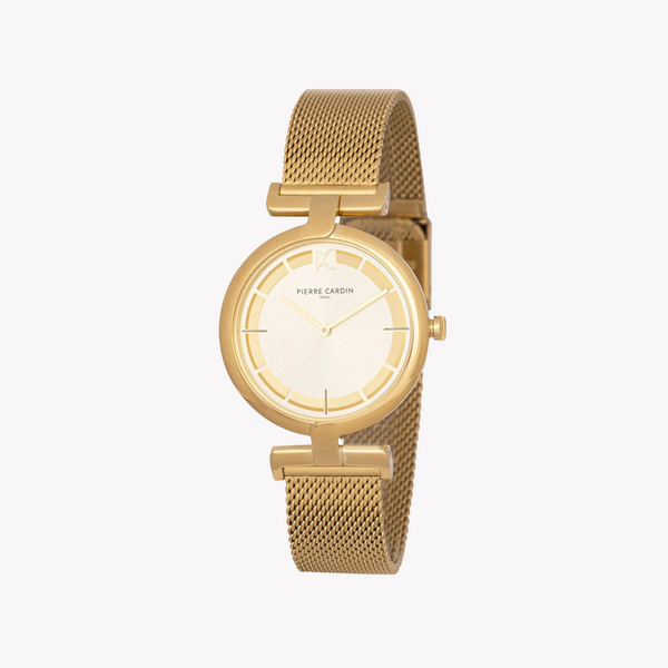 Pierre Cardin Women's Gold Metal Watch, Champagne Dial | Cmd.3537 by i-watch