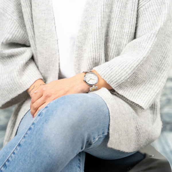 Pierre Cardin Women's Silver & Gold Watch, Silver Dial | Cmd.3510 by i-watch