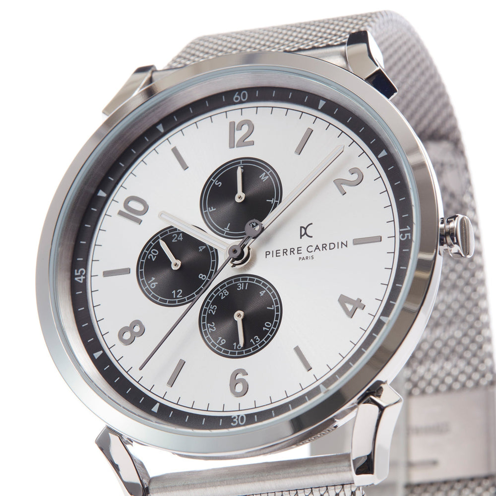 Pierre Cardin Cpi.2036 Men's Timepiece - Elegant Silver Stainless Steel Design by i-watch