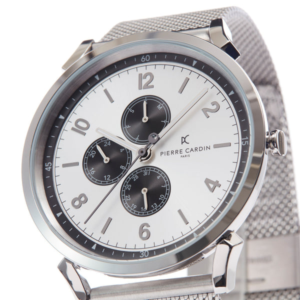 Pierre Cardin Cpi.2036 Men's Timepiece - Elegant Silver Stainless Steel Design by i-watch