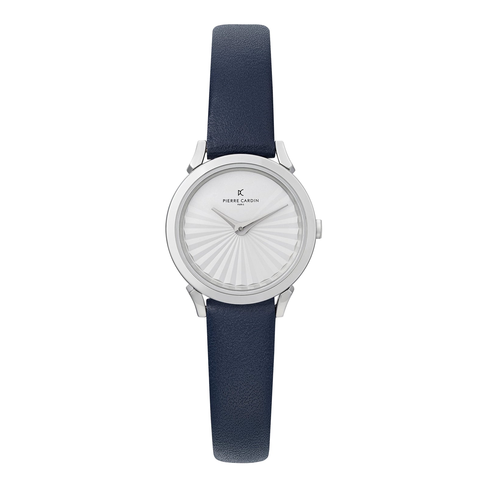 Pierre Cardin Women's Watch With Silver Stainless Steel Case And Blue Leather Band by i-watch