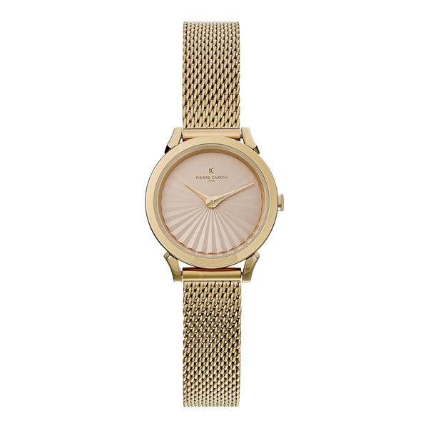 Pierre Cardin Women's Watch With Gold Stainless Steel Case And Gold Stainless Steel Band by i-watch