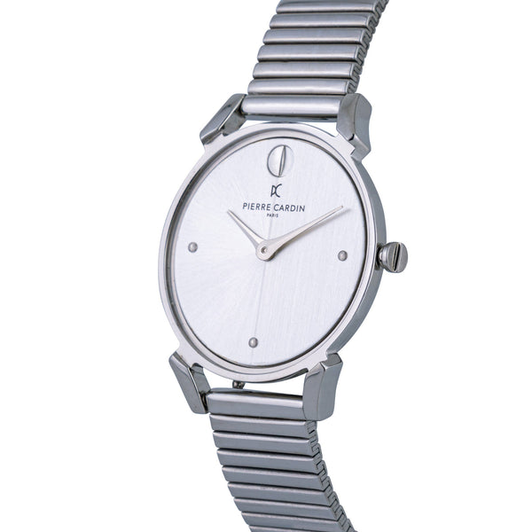 Pierre Cardin Women's Watch With Silver Stainless Steel Case And Silver Stainless Steel Band by i-watch