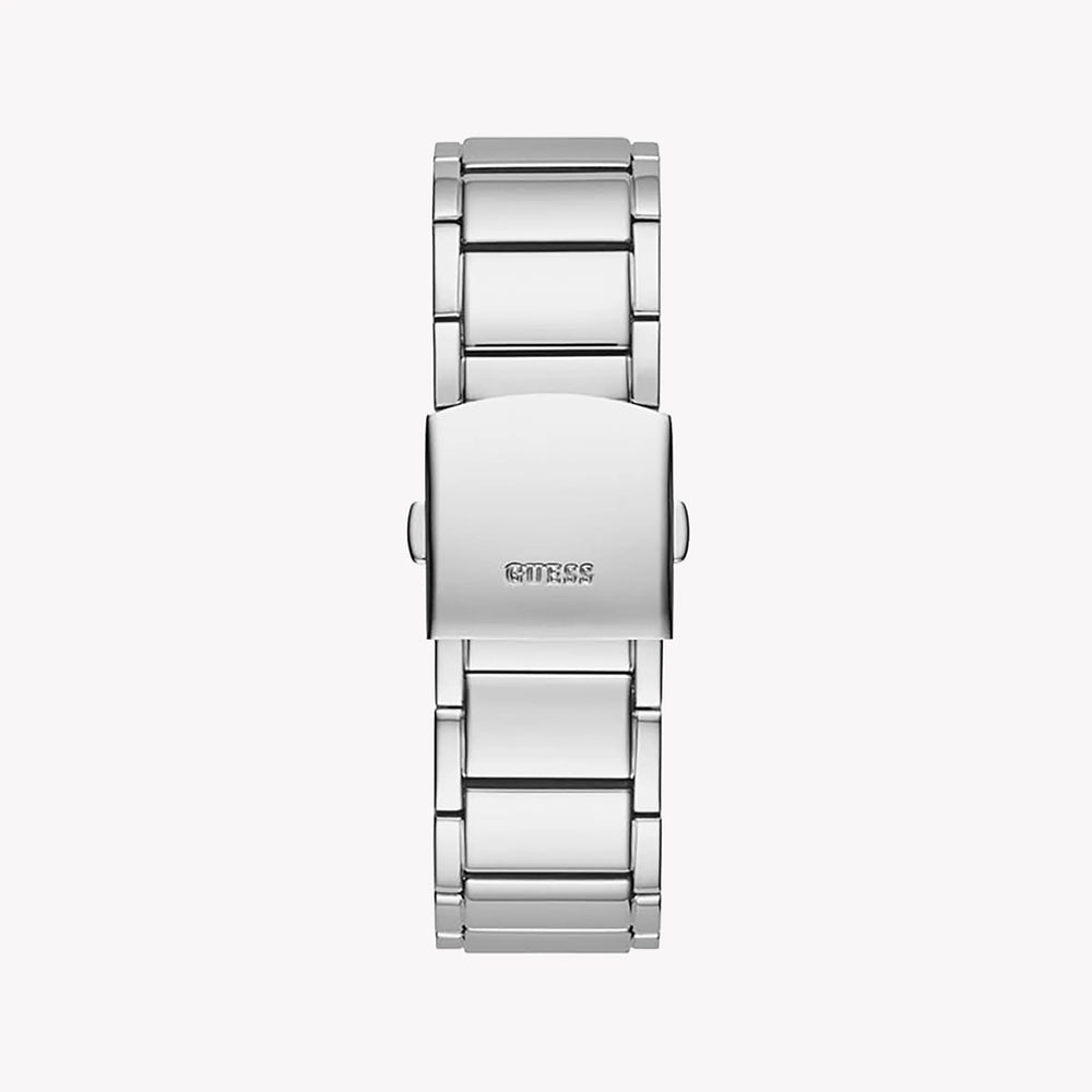 Guess Unisex Silver Stainless Steel Watch, Silver Dial | Gw0094g1 by i-watch