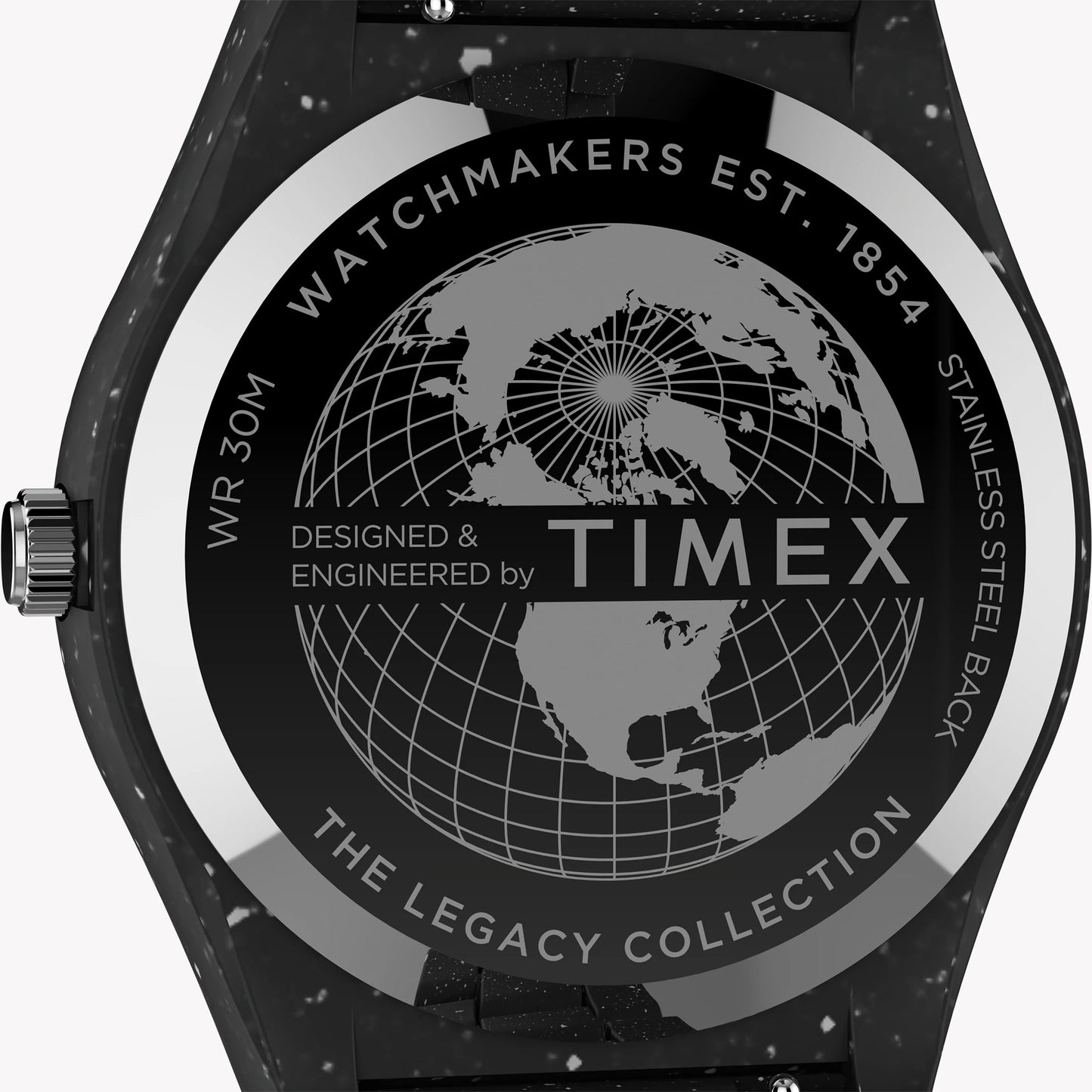 Timex Mens Legacy Ocean Black Case and Bracelet with Black Dial TW2V77000 Men's Watch