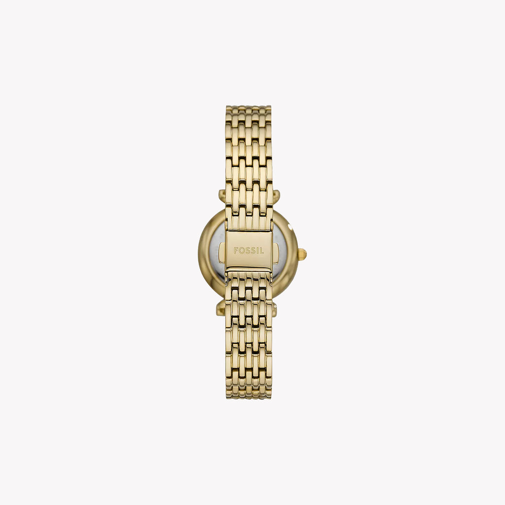 FOSSIL ES4735 GLAMOROUS ELEGANCE - Women's Gold Stainless Steel Watch with White Mother-Of-Pearl Dial-i-Watch-2