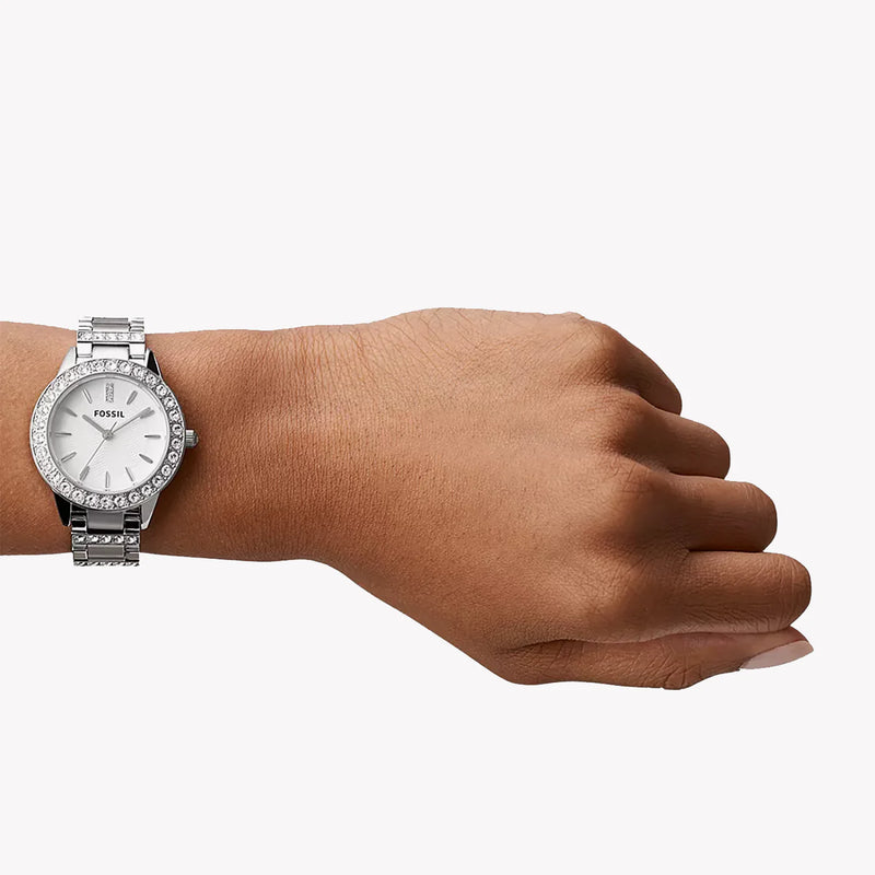 Fossil Women's Silver Stainless Steel Watch, Silver Dial | Es2362 by i-watch
