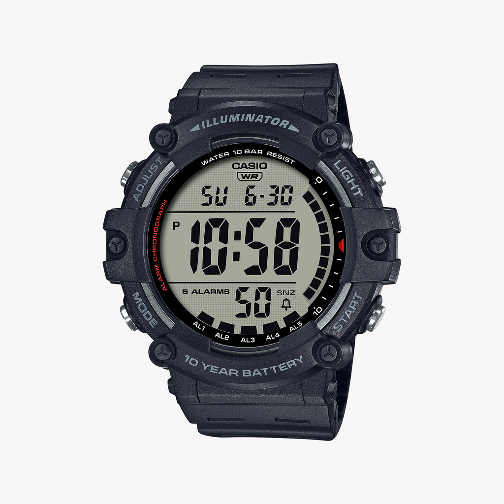 CASIO AE-1500WH-1AVDF ADVENTURE READY - MEN'S SPORTY DIGITAL WATCH WITH BLACK RESIN BAND