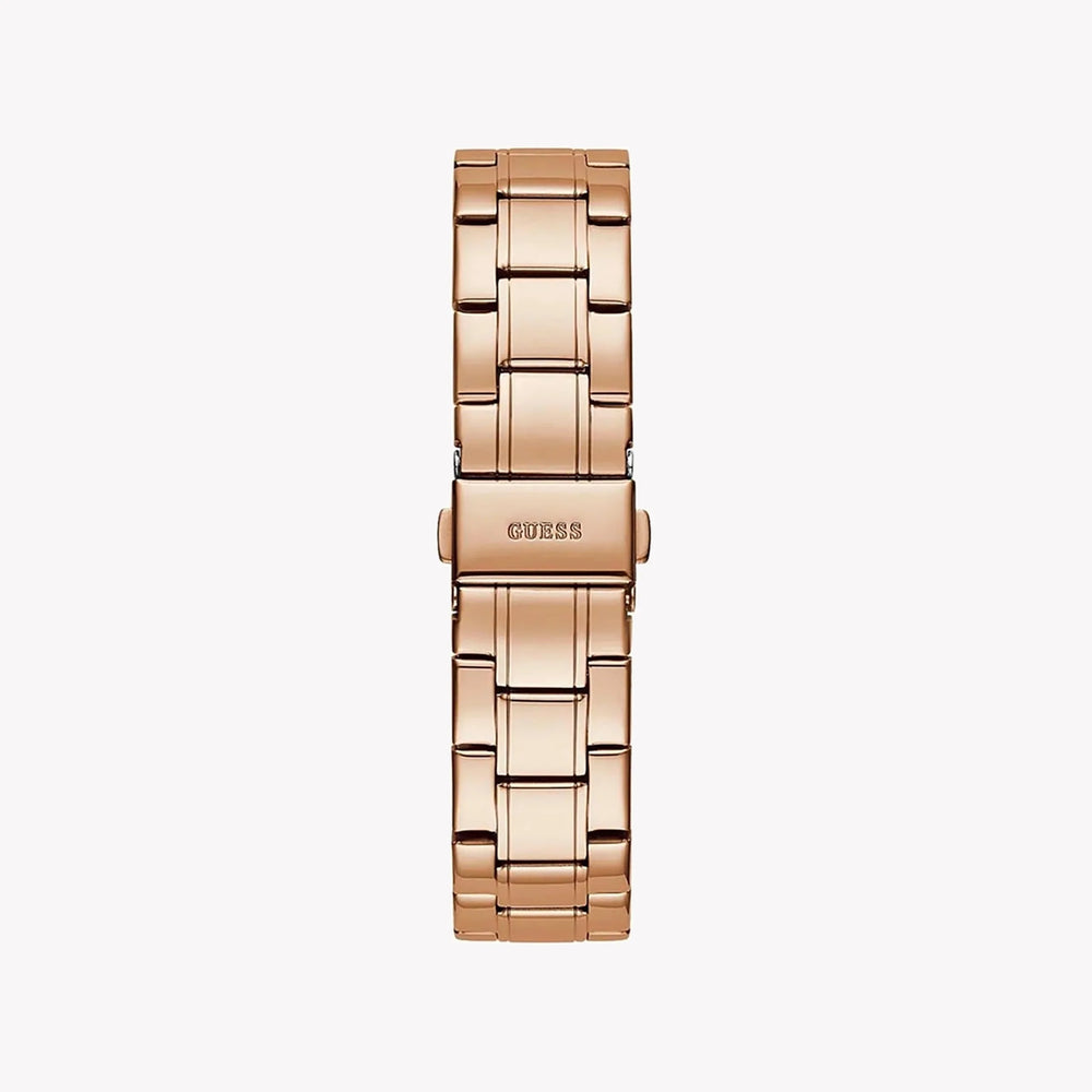Guess Women's Rose Gold Watch, Black Dial | Gw0111l3 by i-watch