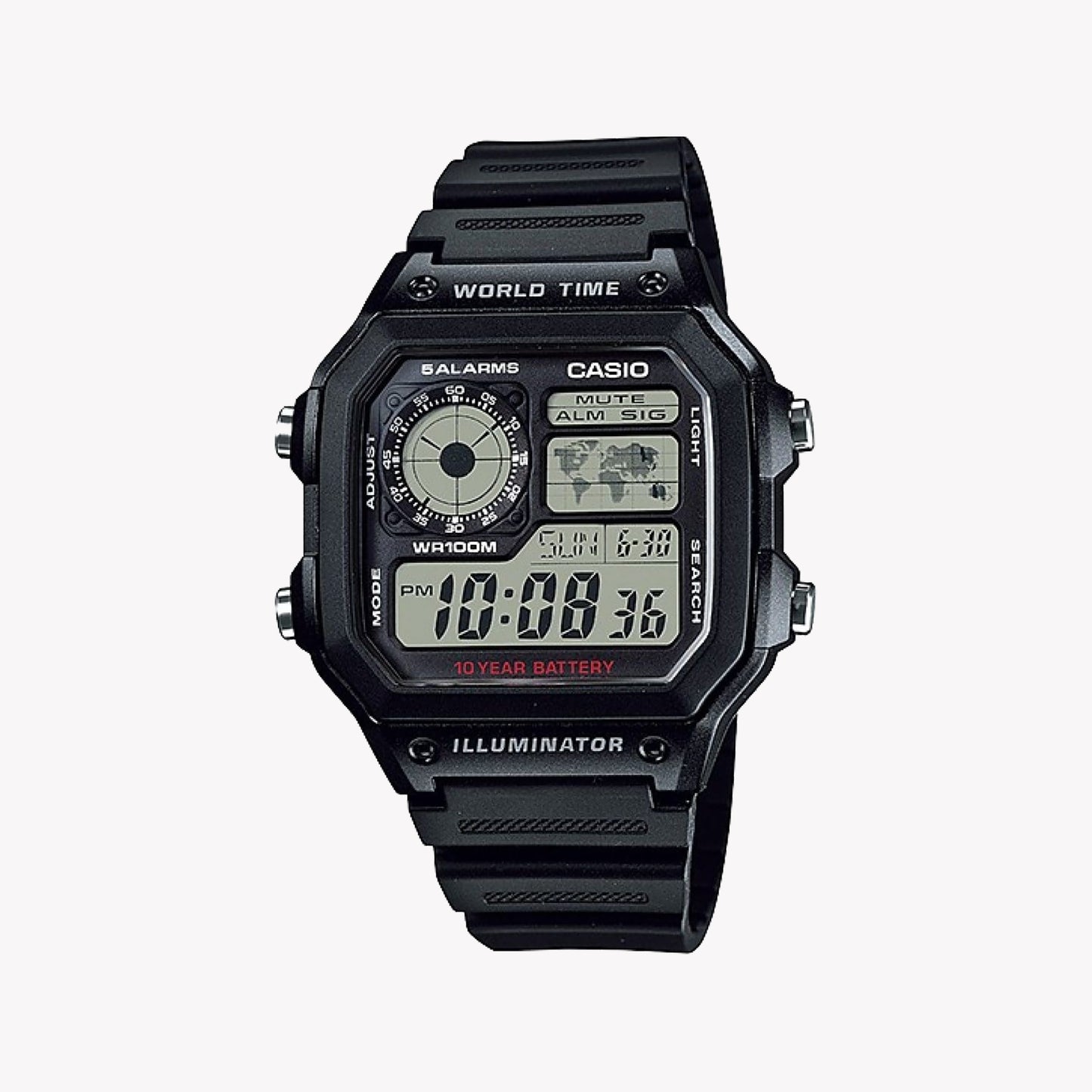 Casio Illuminateur - Montre pour homme Future Classic Collection AE-1200WH-1AVDF