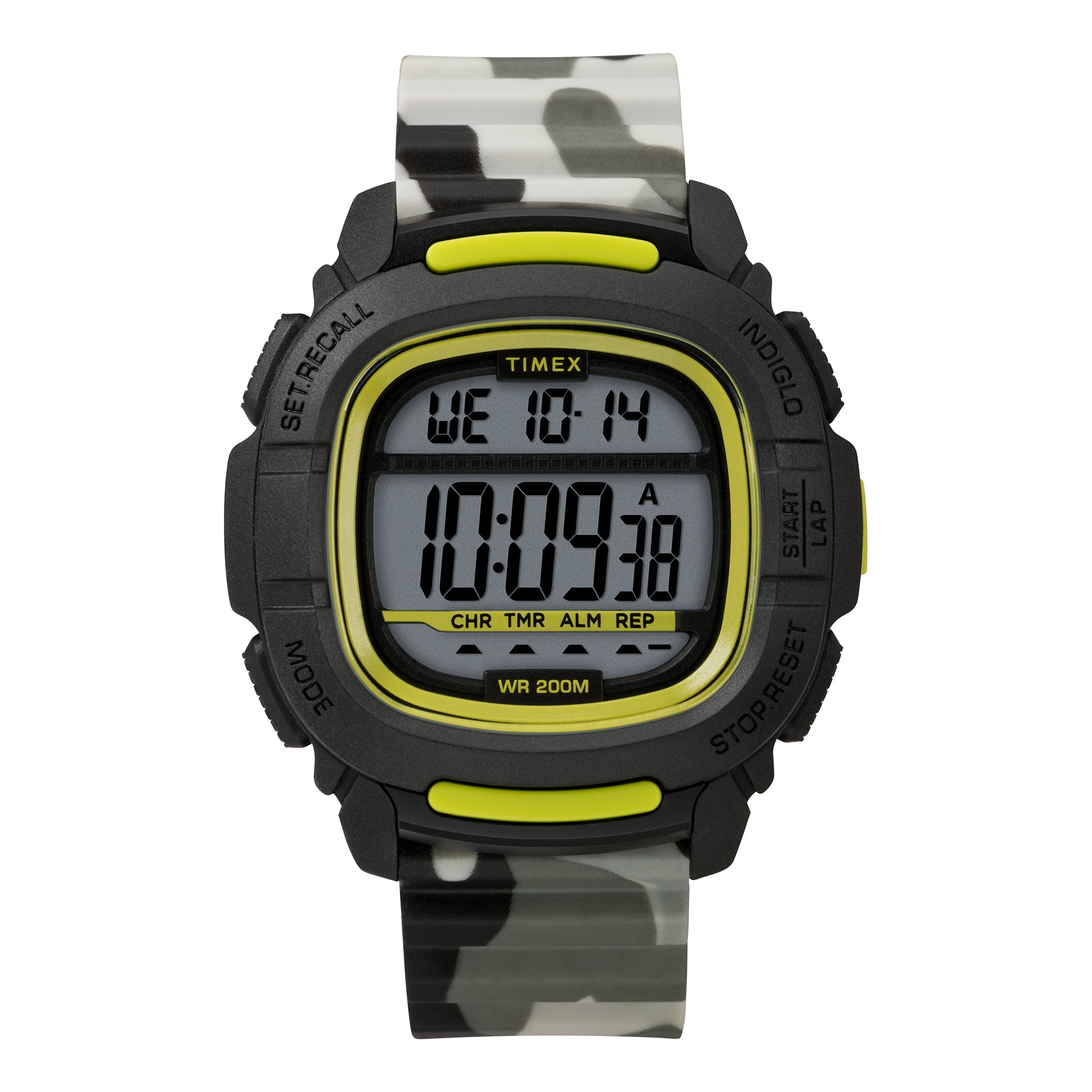 TIMEX COMMAND CAMO 47MM DIGITAL MEN'S WATCH - DURABLE, WATER-RESISTANT, SPORTS READY