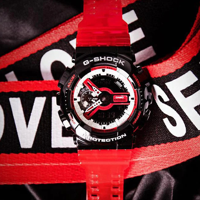 Casio G-Shock Ga-110rb-1adr - Adventure-Ready Black & Pink Timepiece For Men by i-watch