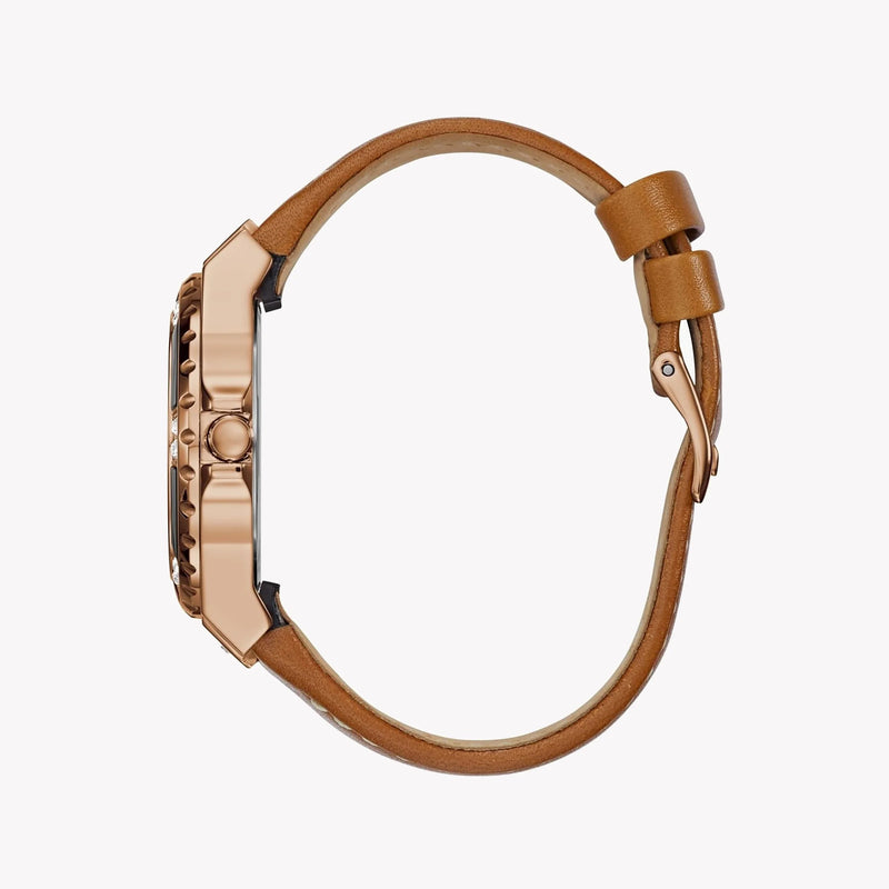 Chic Allure Women's Rose Gold Watch, Blue Dial | Guess W0775l7 by i-watch