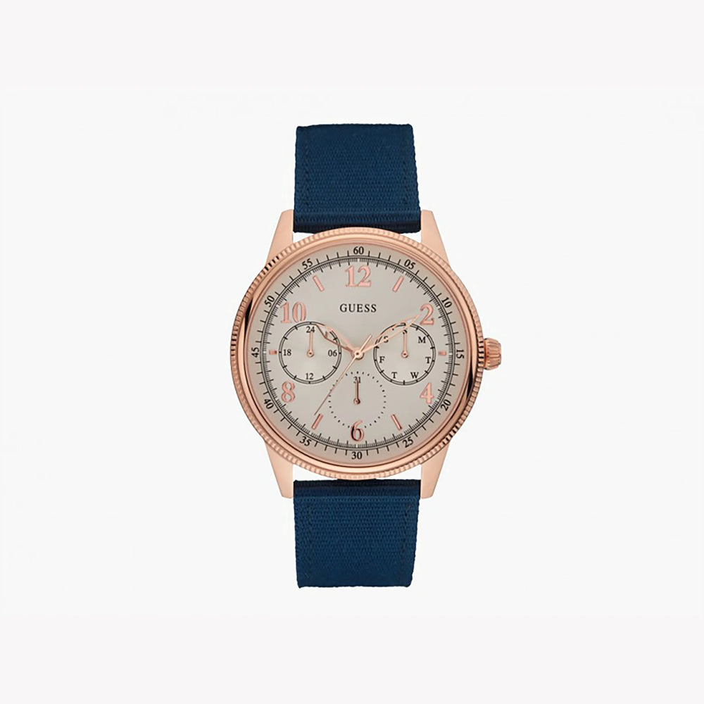 Guess Men's Rose Gold Watch, Beige Dial | W0863g4 by i-watch