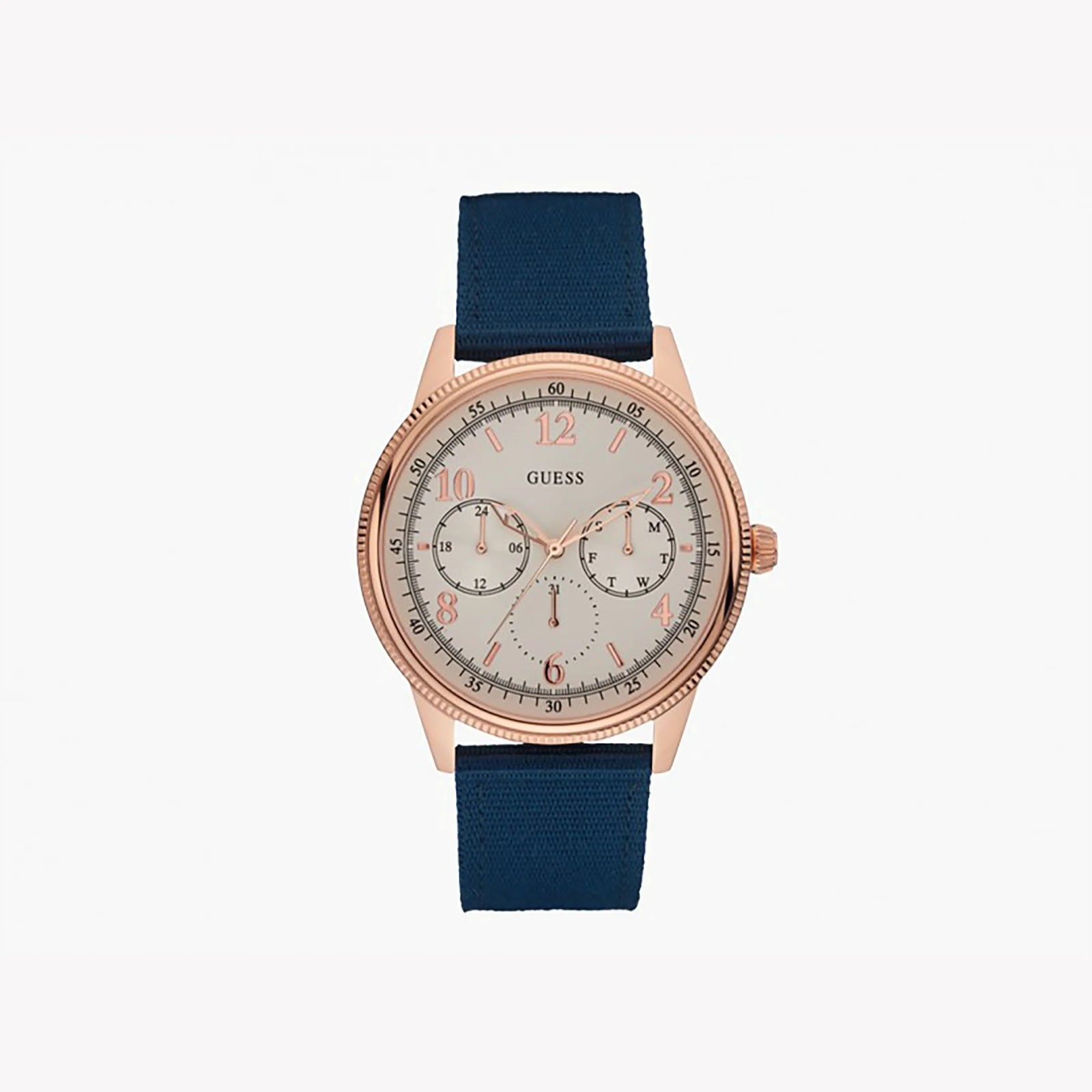 Guess Men's Rose Gold Watch, Beige Dial | W0863g4 by i-watch