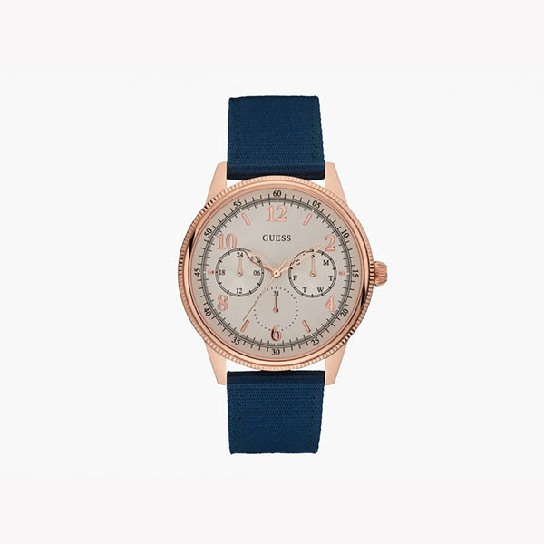 Guess Men's Rose Gold Watch, Beige Dial | W0863g4 by i-watch