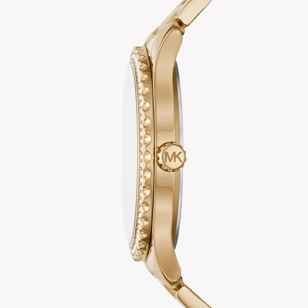 MICHAEL KORS MK7296 - BOLD SOPHISTICATION WOMEN'S WATCH WITH GOLD BAND & BROWN DIAL-i-Watch-2