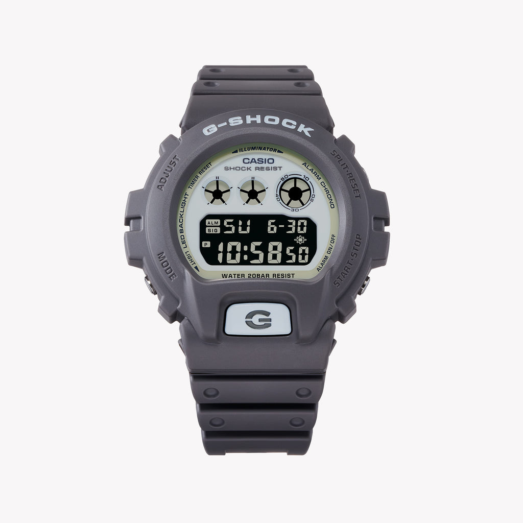 CASIO G-SHOCK DW-6900HD-8DR ADVENTURE READY - ساعة رجالية بلون رمادي متين