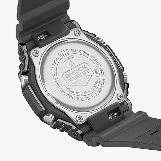 G-Shock Men's Gray Resin, Red Dial | Gm-2100b-4adr by i-watch