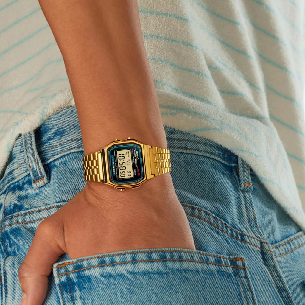 CASIO A159WGEA-1DF - TIMELESS ELEGANCE UNISEX WATCH WITH LIGHTWEIGHT RESIN CASE AND MINIMALIST DESIGN-i-Watch-2