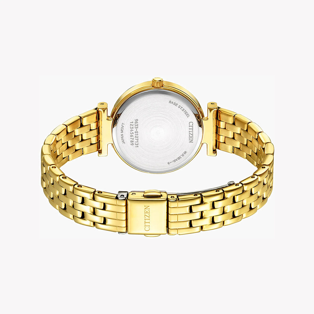 Citizen Er0219-51d Gold Radiance - Elegant Women's Watch With Stainless Steel BAnd and White Dial by i-watch