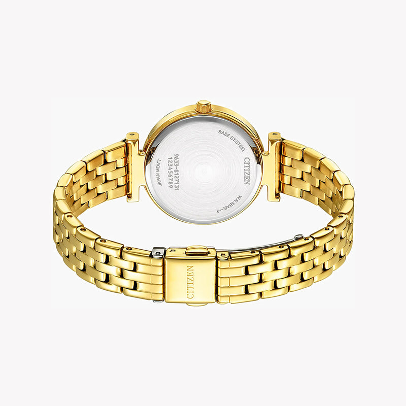Citizen Er0219-51d Gold Radiance - Elegant Women's Watch With Stainless Steel BAnd and White Dial by i-watch