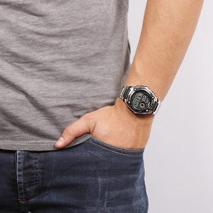 CASIO AE-2100WD-1AVDF ADVENTURE READY - STYLISH DIGITAL WATCH FOR MEN WITH STAINLESS STEEL BAND-i-Watch-3