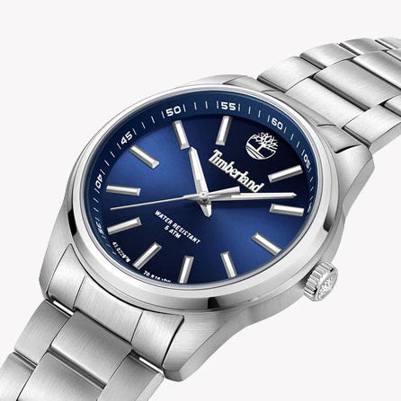 Timberland Men's Silver Stainless Steel, Blue Dial | Tdwgg2132301 by i-watch