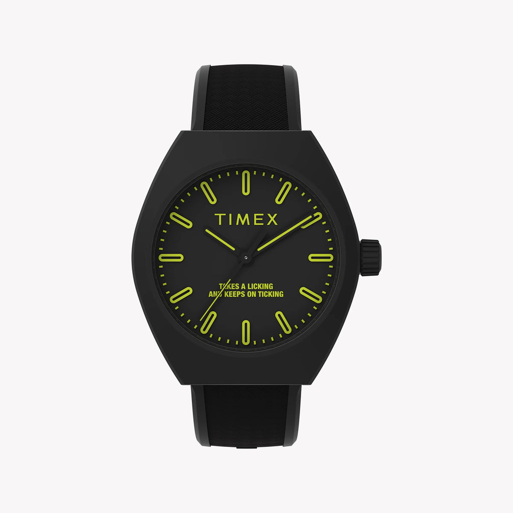 TIMEX ECO CERAMIC BLACK CASE WATCH - SUSTAINABLE STYLE FOR EVERY ADVENTURE