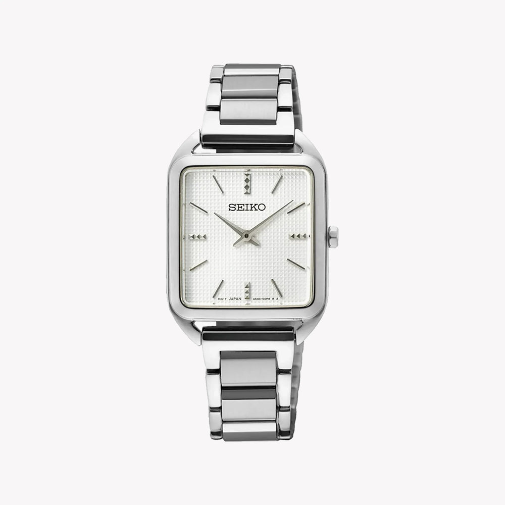 Seiko Women's Silver Stainless Steel Watch, White Dial | Swr073p1 by i-watch