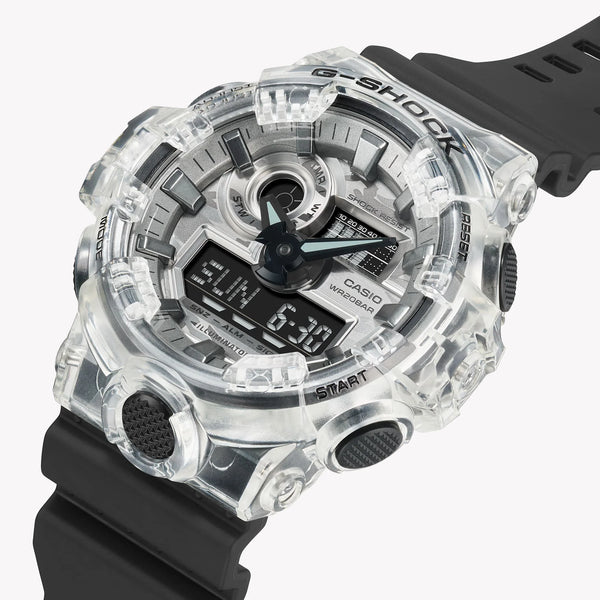 G-Shock Men's Silver & Black Resin Watch | Ga-700skc-1adr by i-watch