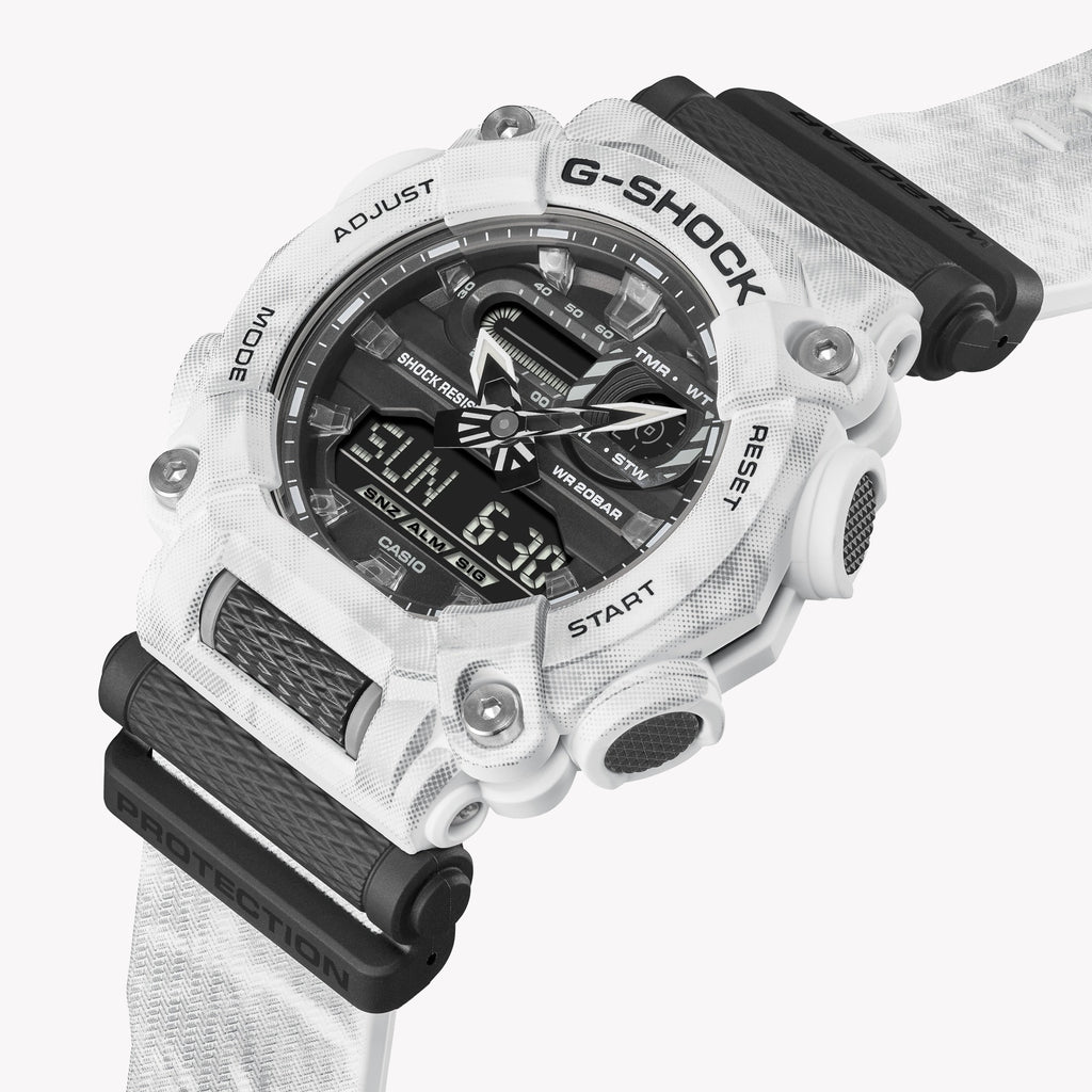 CASIO G-SHOCK GA-900GC-7ADR - ADVENTURE-READY ELEGANCE Men's Watch with Silver Case & Black Band-i-Watch-2