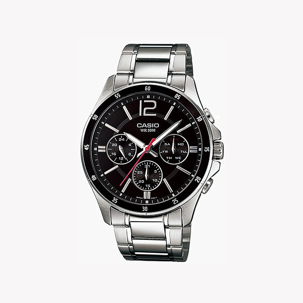 Casio Men's Stainless Steel Watch, Silver | Mtp-1374d-1avdf by i-watch
