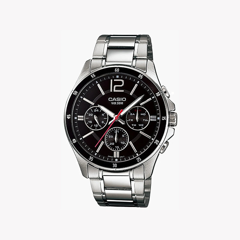 Casio Men's Stainless Steel Watch, Silver | Mtp-1374d-1avdf by i-watch