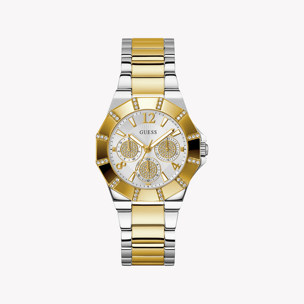 Guess Women's Gold/Silver Watch, Silver Dial | Gw0616l2 by i-watch