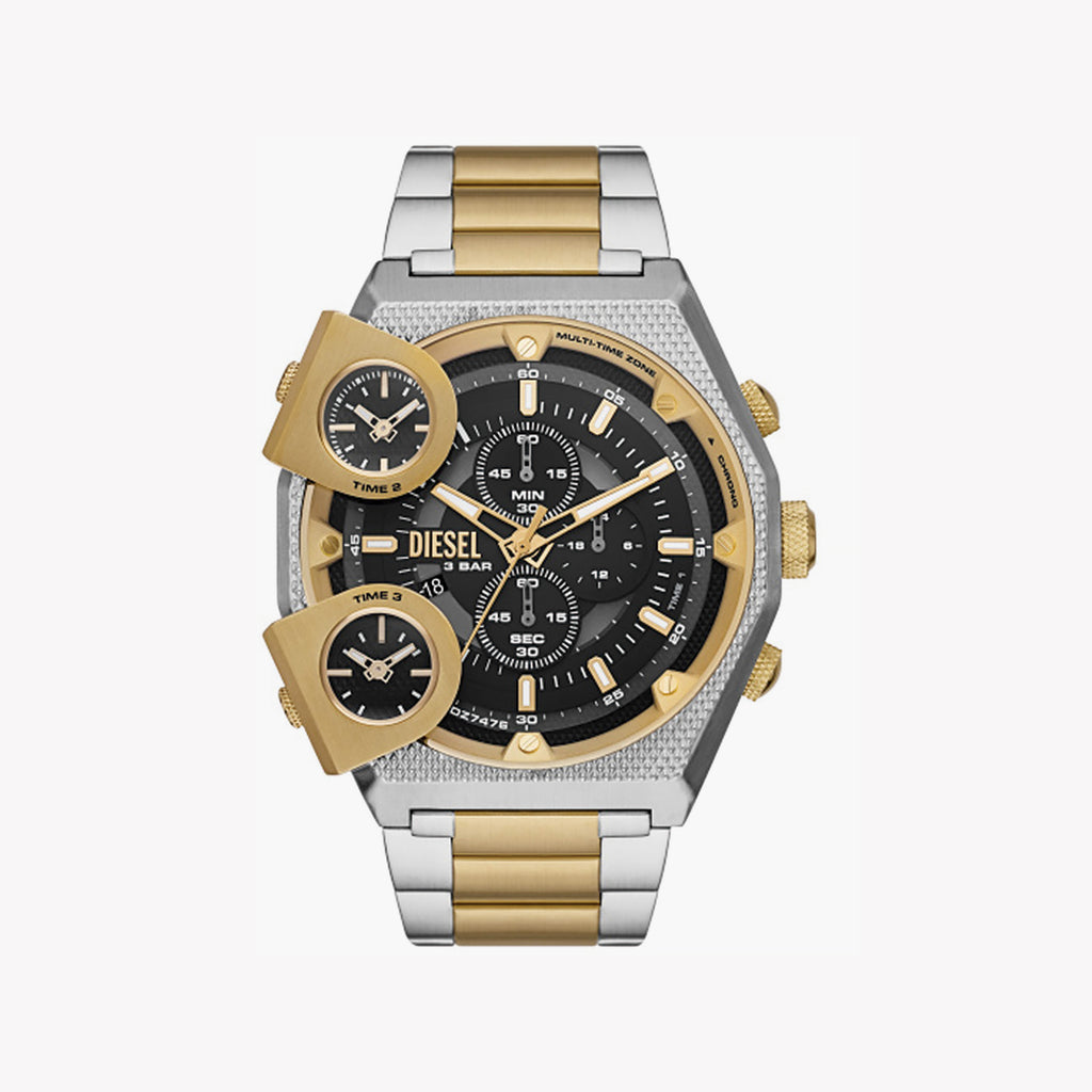 DIESEL DZ7476 BOLD ADVENTURER - MEN'S CHRONOGRAPH WATCH IN BLACK & GOLD FINISH