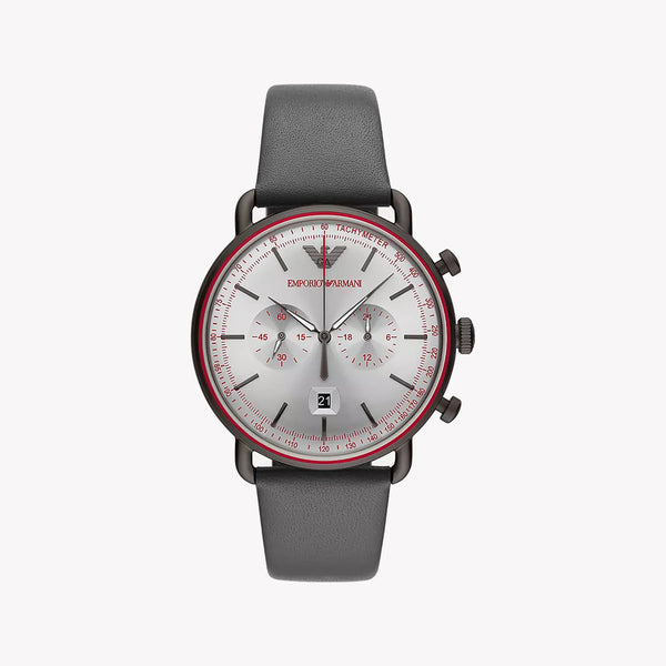 Emporio Armani Men's Brown Watch, Silver Dial | Ar11384 by i-watch