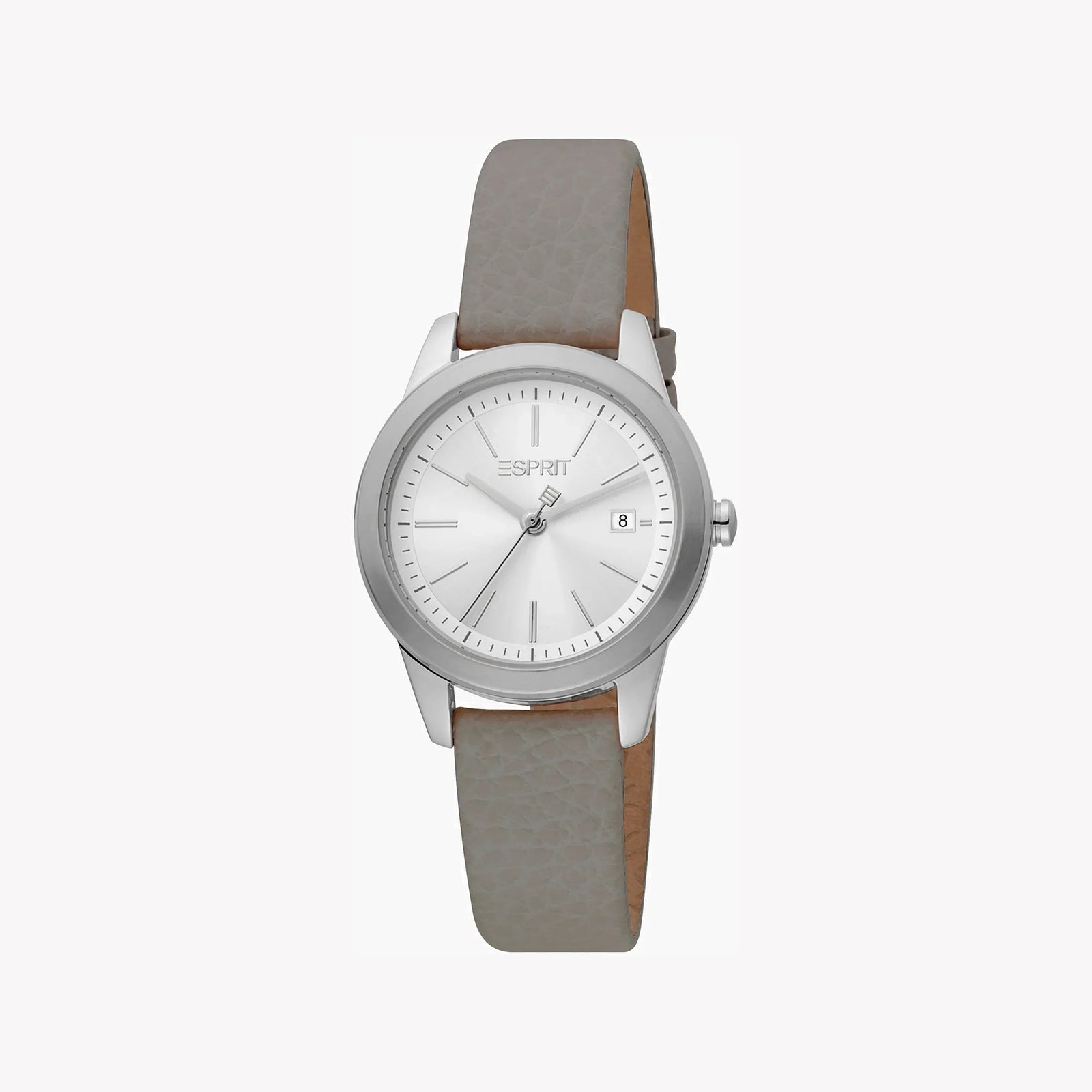 Esprit Women's Grey Leather Watch, Silver Dial | Es1l202m0015 by i-watch
