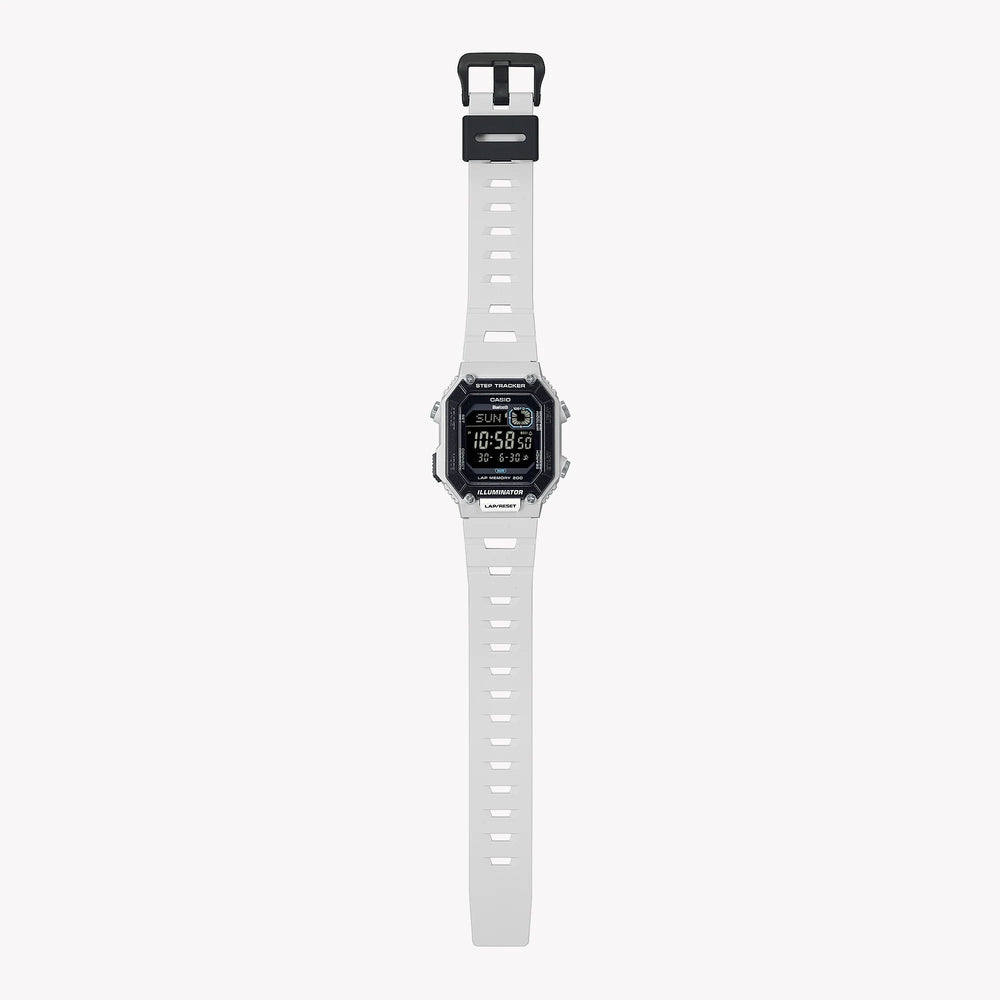 Casio Unisex White Resin Watch, Digital Display | Ws-B1000-8bvdf by i-watch