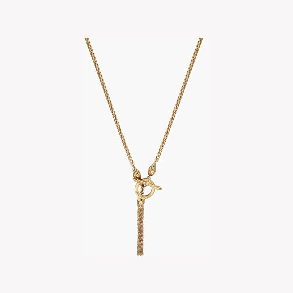Just Cavalli Women's Gold Brass Necklace, Gold Finish | Jcnl00370200