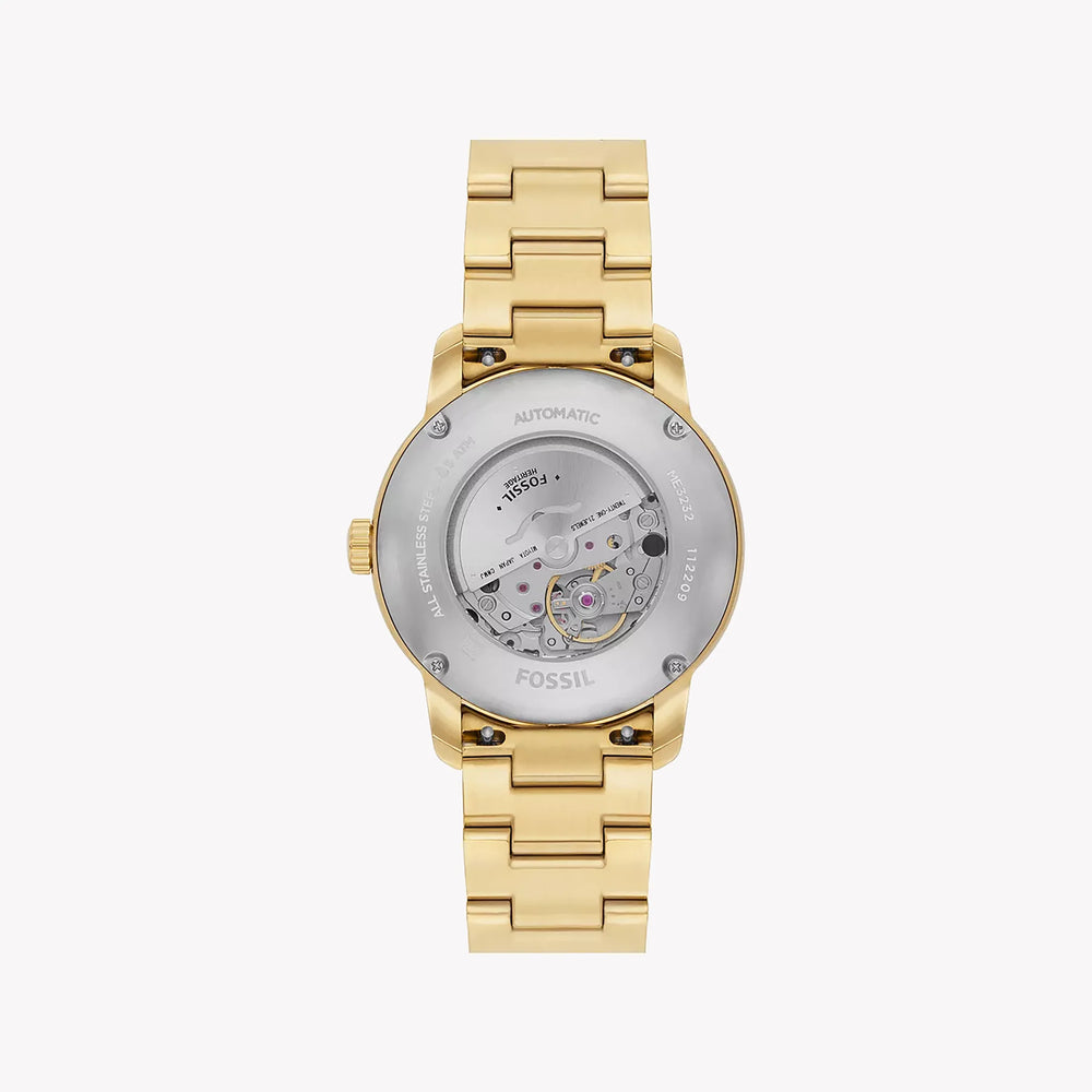 Fossil Men's Gold Automatic Watch, Black Dial | Me3232 by i-watch