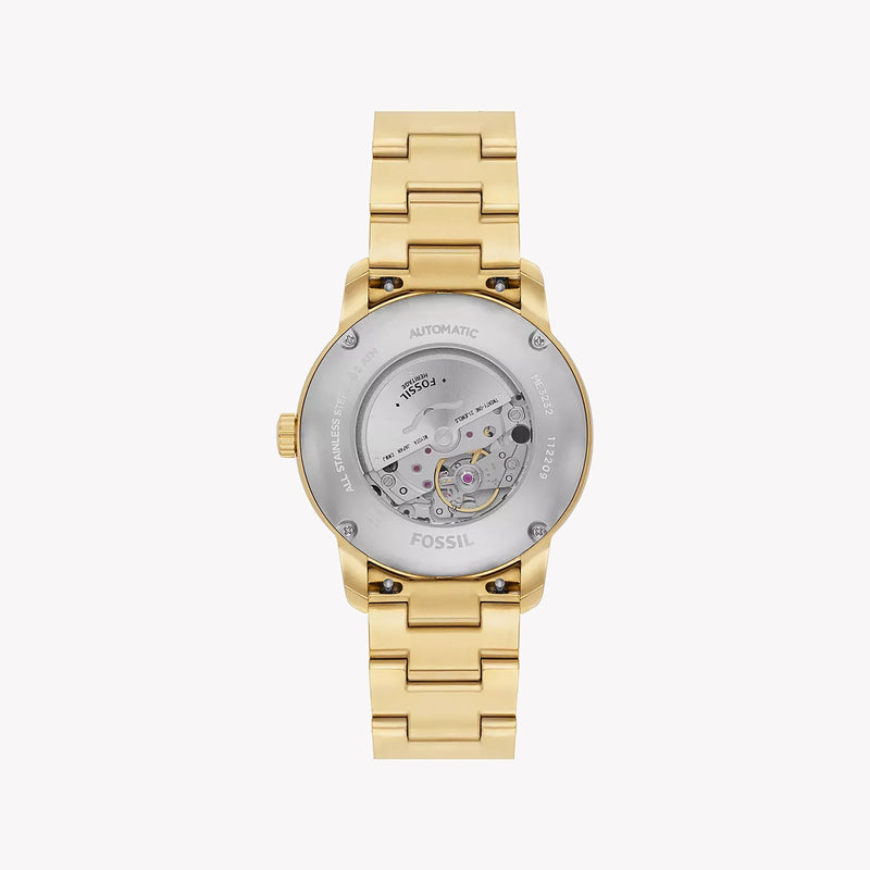 Fossil Men's Gold Automatic Watch, Black Dial | Me3232 by i-watch